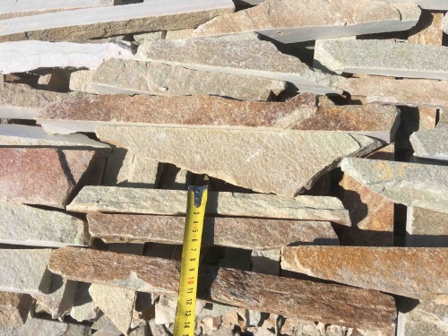 Горбушка златолит золотистый для облицовки купить в Кубинке