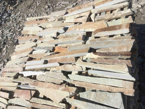 Горбушка златолит золотистый для облицовки купить в Кубинке