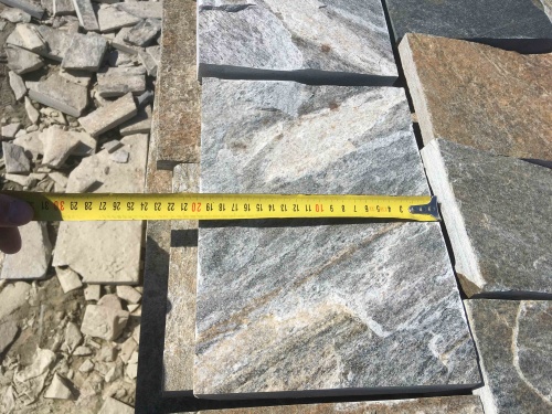 Плитка пилёная златолит Уральский для цоколя, отмостки купить в Кубинке